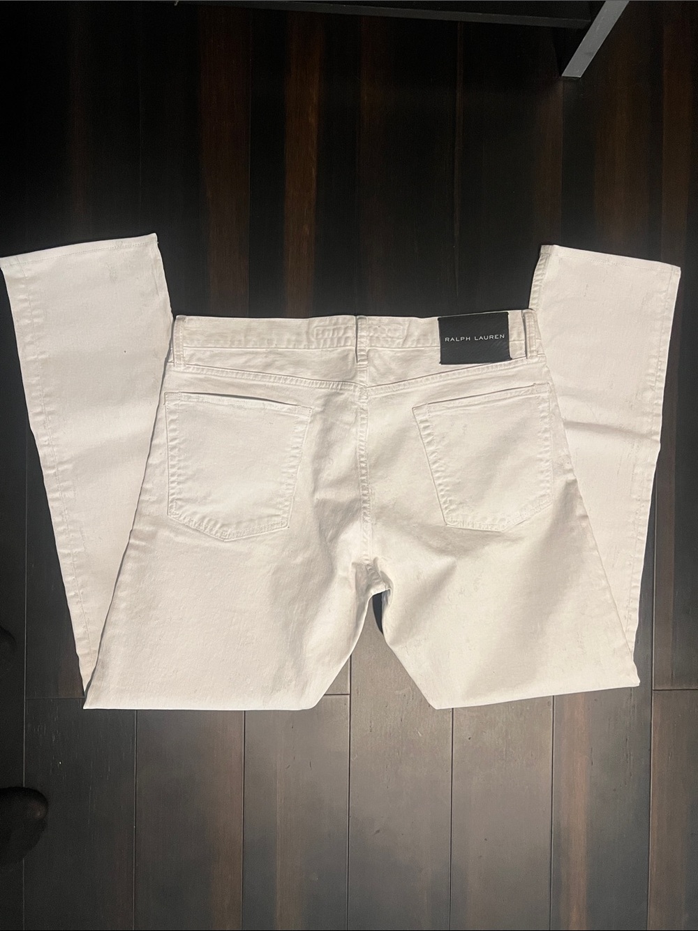 Ralph Lauren Black Label Men’s Slim White Painted Jeans. - Picture 5 of 8
